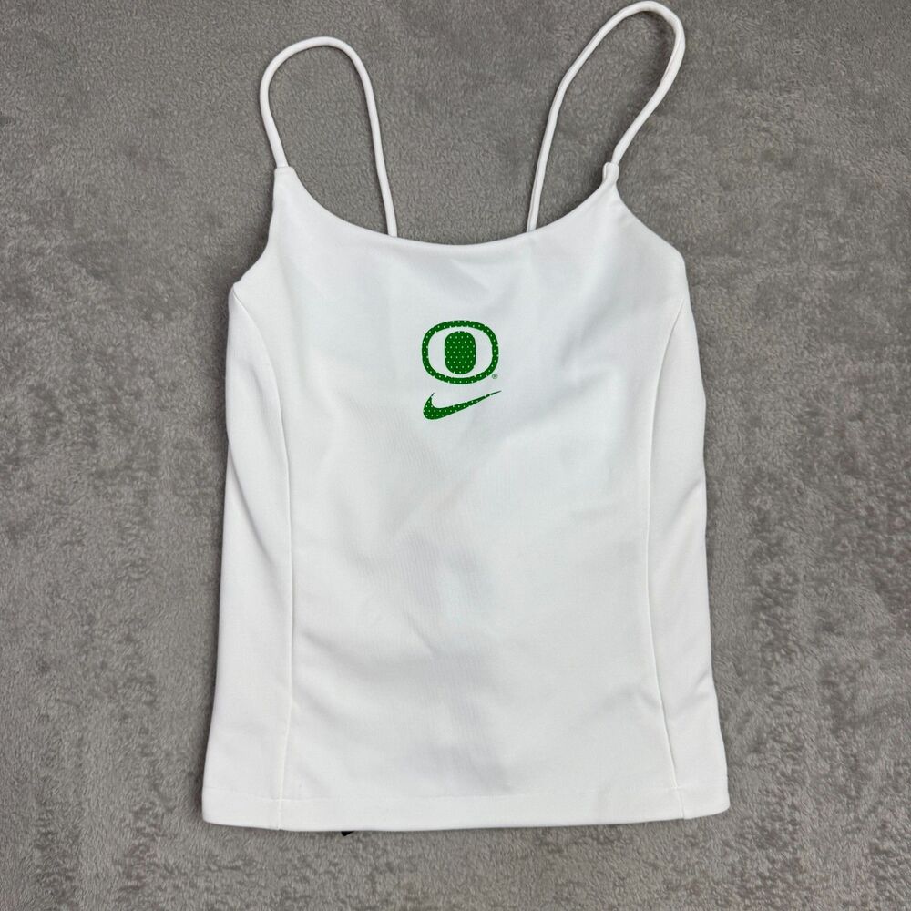 Nike Oregon Ducks College Icon Clash Tieback Tank Top Womens XL White Football
